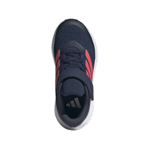 adidas KI1772 Runfalcon 5 EL C zwarte kinderschoenen met elastische veters en klittenband Black White