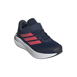 adidas KI1772 Runfalcon 5 EL C zwarte kinderschoenen met elastische veters en klittenband Black White