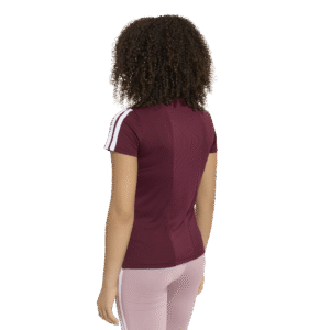 Adidas jg-tr-es 3s tee kr4251 maroon/white bordeauxrood meisjes sportshirt