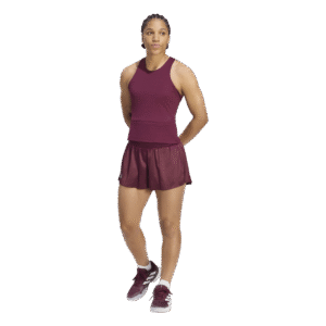 adidas Y-Tank Midi KS3201 bordeauxrode dames sporttop met Y-rugconstructie