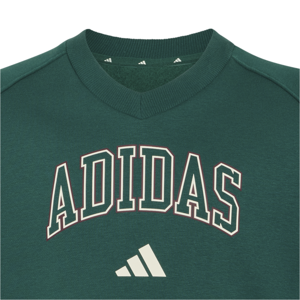 adidas Optime KS5137 zwarte meisjes high-waist sportlegging met logo detail