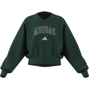 adidas Optime KS5137 zwarte meisjes high-waist sportlegging met logo detail