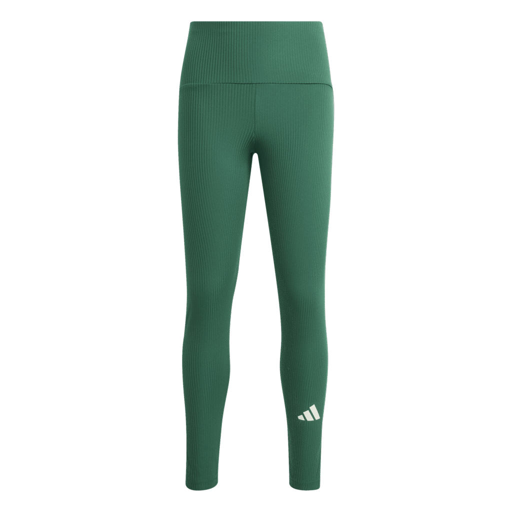 adidas JG College Legging KS5145 Collegiate Green Ivory groene meisjes sportlegging met ivoren accenten