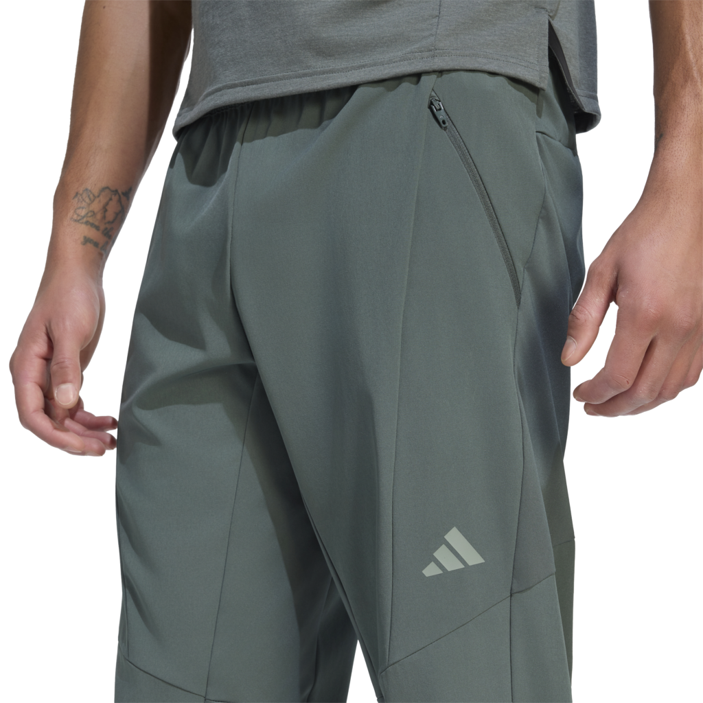 adidas Designed 4 Training Workout Pants KS6398 Legend Ivy donkergroene heren trainingsbroek met ritszakken