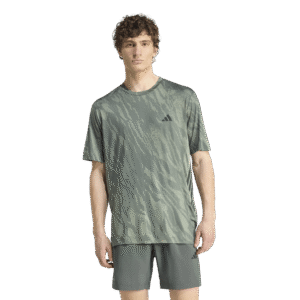 adidas Techess AOP T-Shirt KT3869 Soft Green heren sportshirt met all-over print