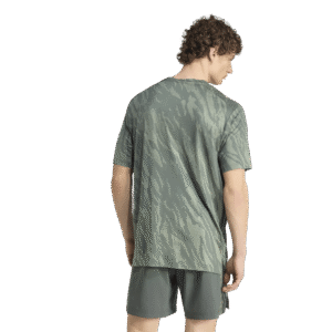 adidas Techess AOP T-Shirt KT3869 Soft Green heren sportshirt met all-over print