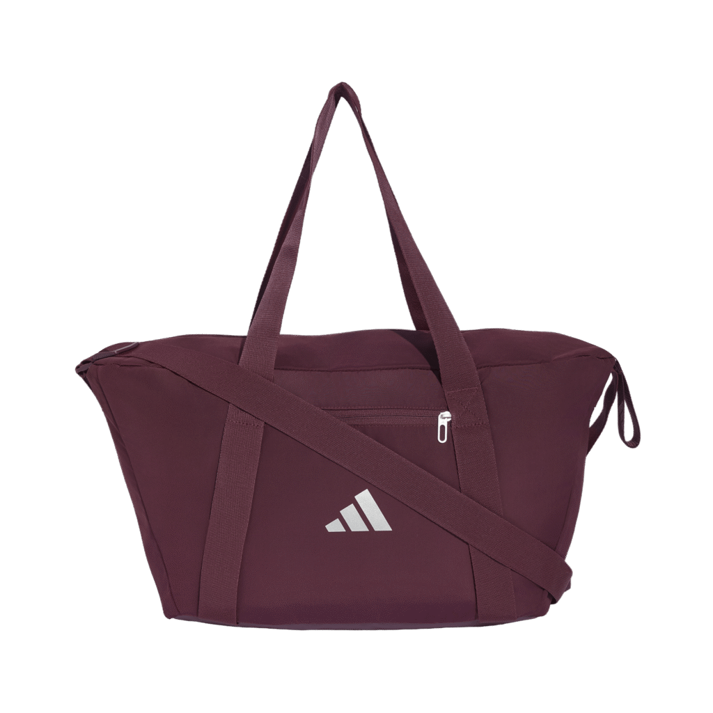 adidas KV0512 SP Sporttas bordeauxrode dames gymtas Maroon met zilveren details