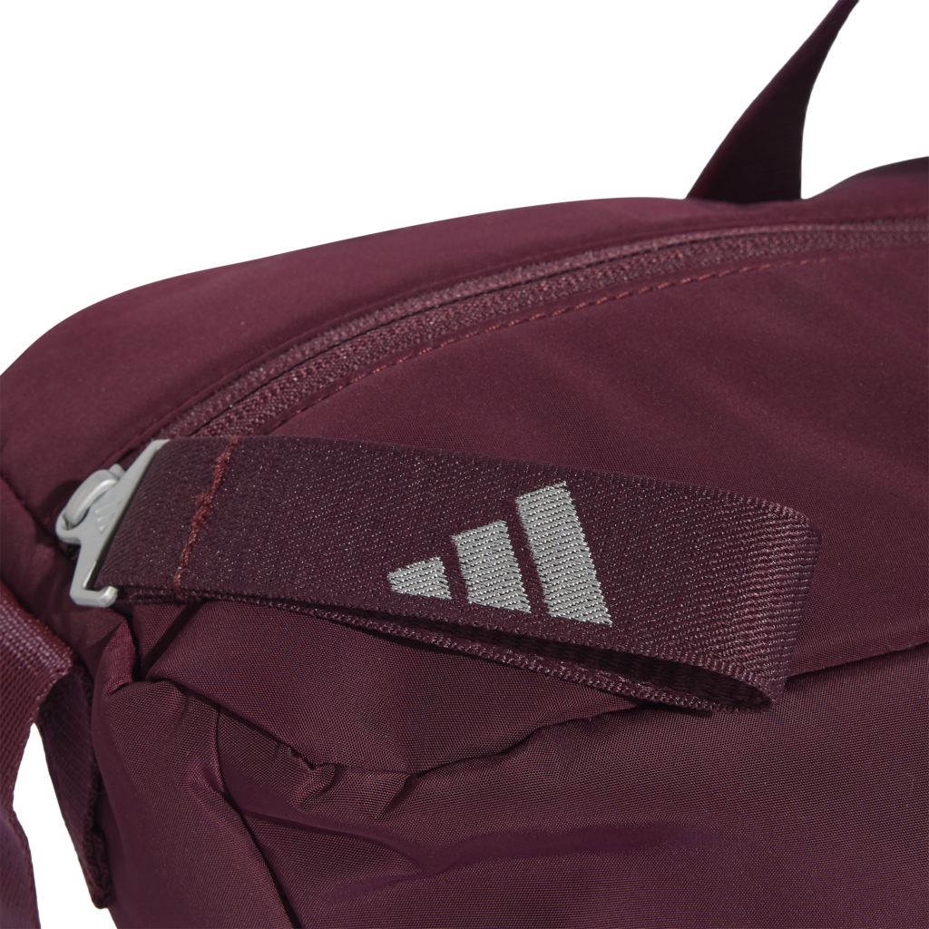 adidas KV0512 SP Sporttas bordeauxrode dames gymtas Maroon met zilveren details