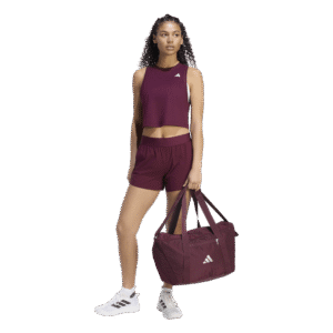 adidas KV0512 SP Sporttas bordeauxrode dames gymtas Maroon met zilveren details