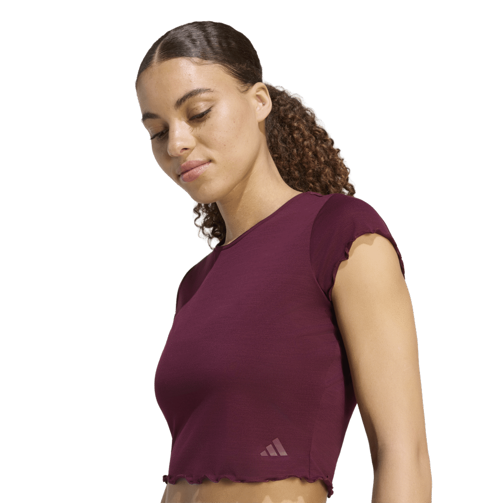 Adidas Motion T-shirt KV4047 Maroon bordeauxrood heren sportshirt