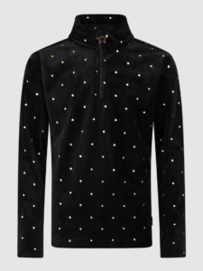 Protest PRTMarta JR 12962002 True Black zwarte meiden ski pulli met korte rits