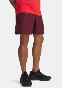Under Armour Tech Short Sleeve 1383356-626 Vintage Maroon bordeauxrood heren sportshirt met logo op de borst