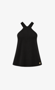 House of Gravity Loose Strappy Tank HG-316-2604-1000 Black Sapphire losvallende dames tanktop met fijne bandjes
