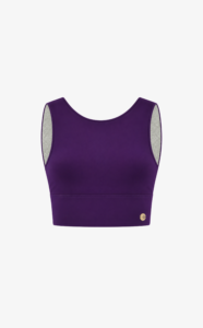 House of Gravity Divine Crop Top HG-100-2604-3800 Deep Plum Amethyst donkerpaarse dames crop top