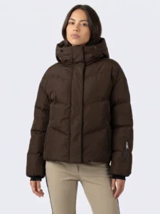 Falcon Lady Jacket Inaya C015 Chocolate bruine warme dames outdoor winterjas