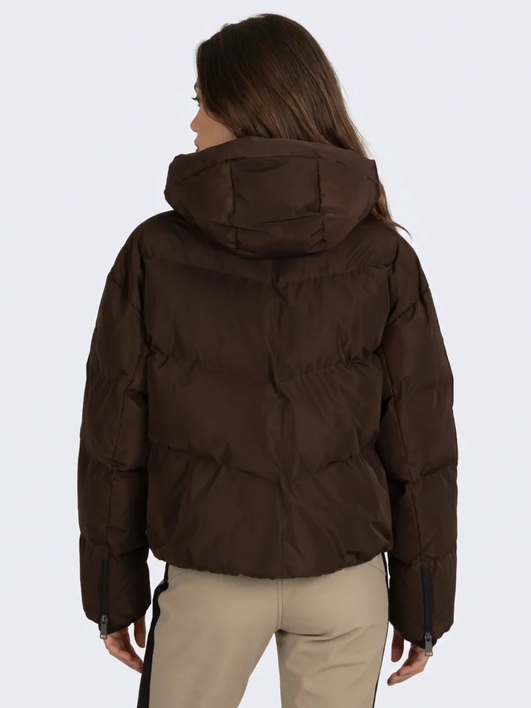Falcon Lady Jacket Inaya C015 Chocolate bruine warme dames outdoor winterjas