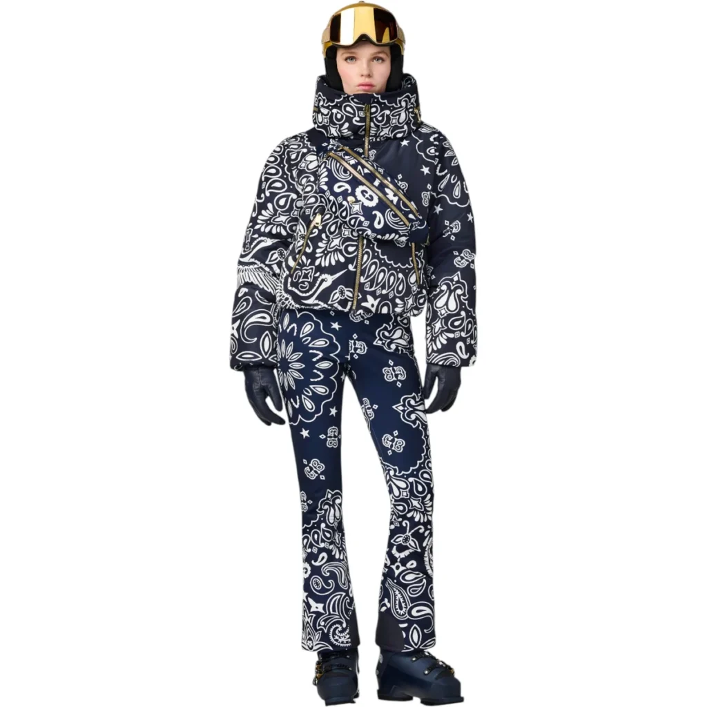 Goldbergh GB035.10.264 0049 Kyoki Ski Jacket dames skijas met blauwe bandana paisley print