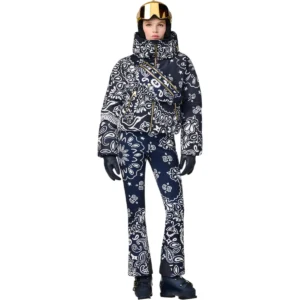 Goldbergh GB035.10.264 0049 Kyoki Ski Jacket dames skijas met blauwe bandana paisley print