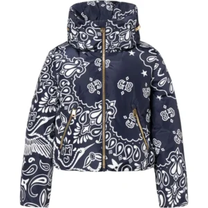 Goldbergh GB035.10.264 0049 Kyoki Ski Jacket dames skijas met blauwe bandana paisley print