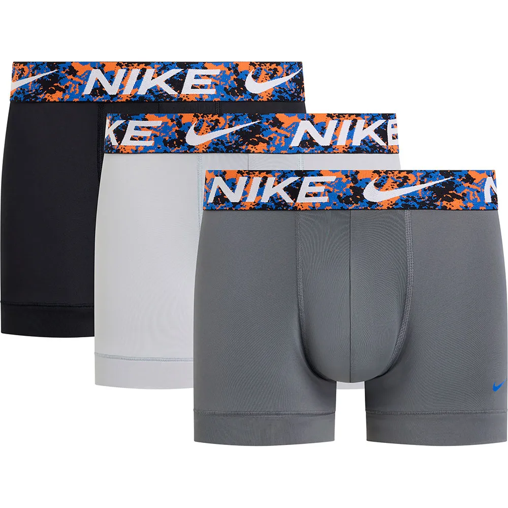 Nike 0000KE1156 065 Trunk 3-pack Barley comfortabele heren boxershorts met elastische merkband