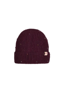 Barts Alenya Beanie Aubergine 7041425 paarsrode gebreide wintermuts