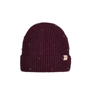 Barts Alenya Beanie Aubergine 7041425 paarsrode gebreide wintermuts
