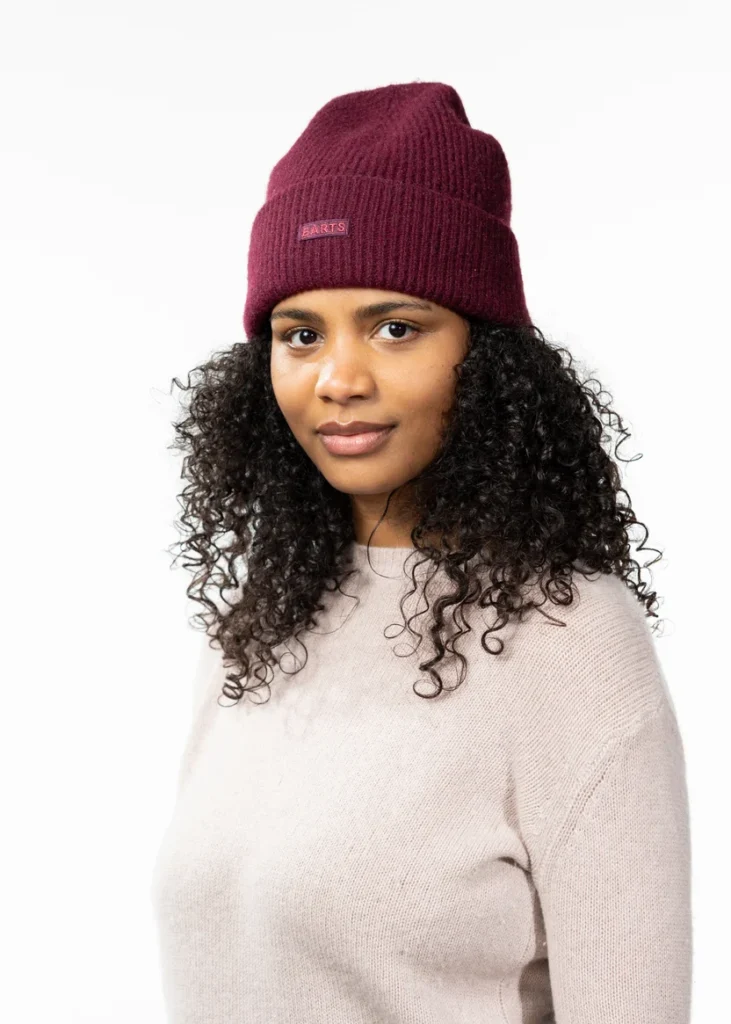 Barts 6903 025 Ardelve Beanie auberginepaarse gebreide wintermuts Aubergine