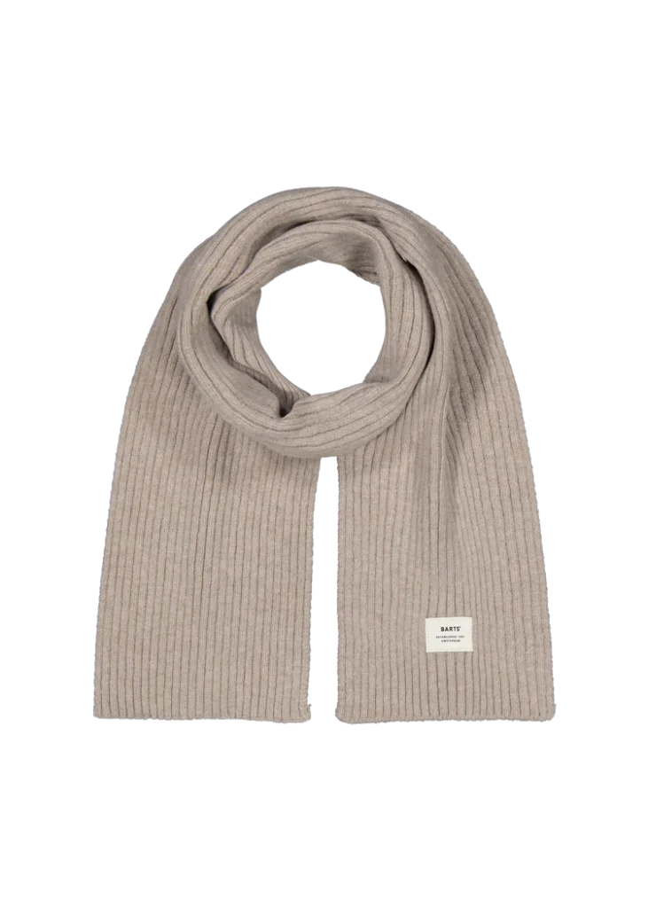 Barts Basalth Scarf Beige 4251-07 beige gebreide wintersjaal