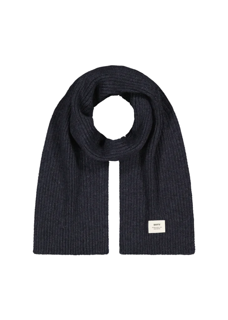 Barts Basalth Scarf Charcoal 4251-211 antracietgrijze gebreide wintersjaal