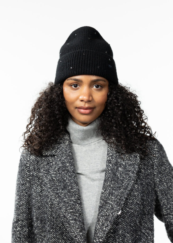 Barts Donellah Beanie Black 6839-01 zwarte gebreide wintermuts