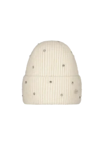 Barts Donellah Beanie Cream 6839-10 crèmekleurige gebreide wintermuts