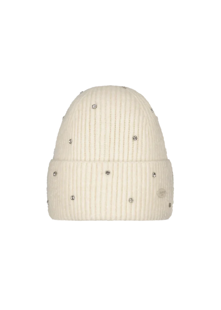 Barts Donellah Beanie Cream 6839-10 crèmekleurige gebreide wintermuts
