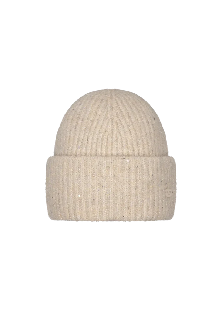 Barts Glitch Beanie Cream 6888-10 crèmekleurige gebreide wintermuts