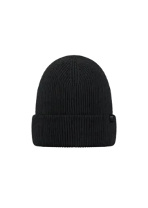 Barts Kinabalu Beanie Kids 4084-01 zwarte gebreide kindermuts met fleece voering Black