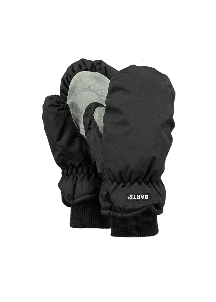 Barts Nylon Mitts Kids 0606-01 zwarte warme kinderwanten