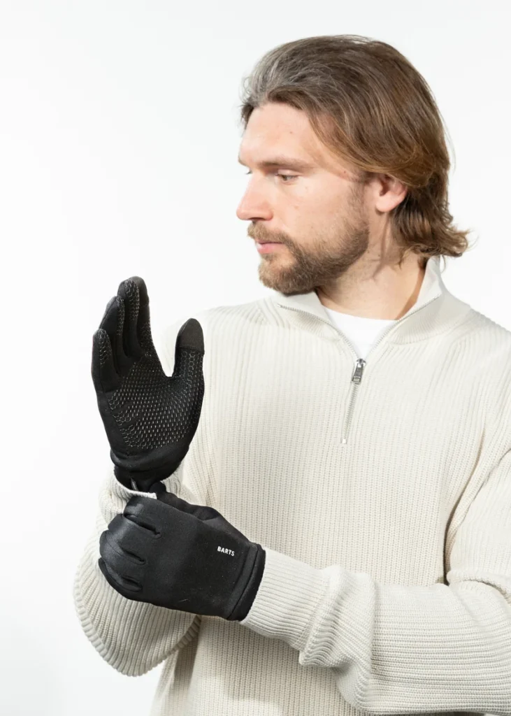 Barts Powerstretch Touch Gloves 0644201 zwarte touchscreen handschoenen