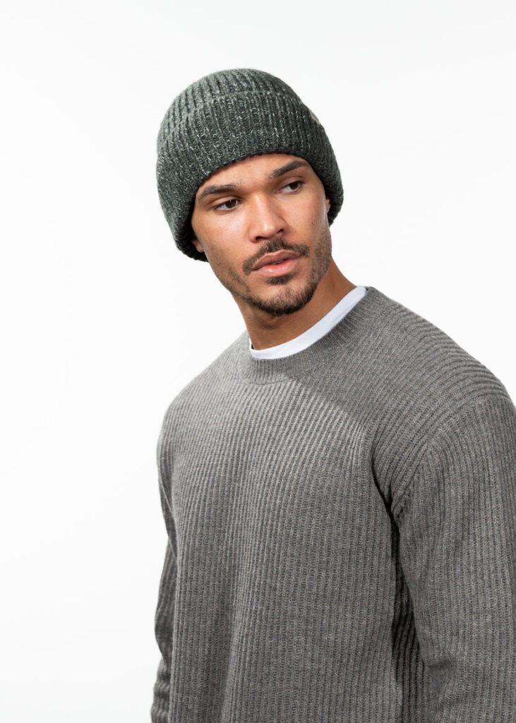 Barts 6194 013 Skaga Beanie legergroene gebreide wintermuts Army