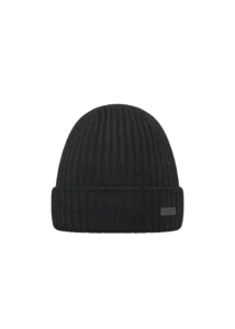 Barts Wilbert Turnup Black 3920-01 zwarte gebreide wintermuts