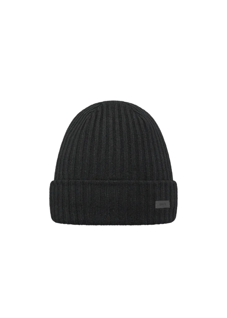 Barts Wilbert Turnup Black 3920-01 zwarte gebreide wintermuts