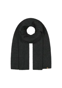 Barts Wyoni Scarf Black 6286001 zwarte gebreide wintersjaal