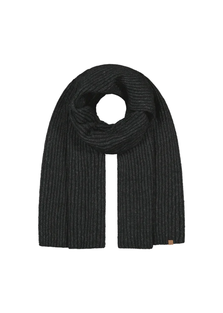 Barts Wyoni Scarf Black 6286001 zwarte gebreide wintersjaal
