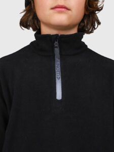 Brunotti Tenny Boys Snow Fleece 2623240191-9999 zwarte warme jongens ski pully