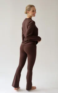 House of Gravity Active Long Sleeve Cacao Brown HG-209-2604-4201 soepele dames longsleeve sporttop
