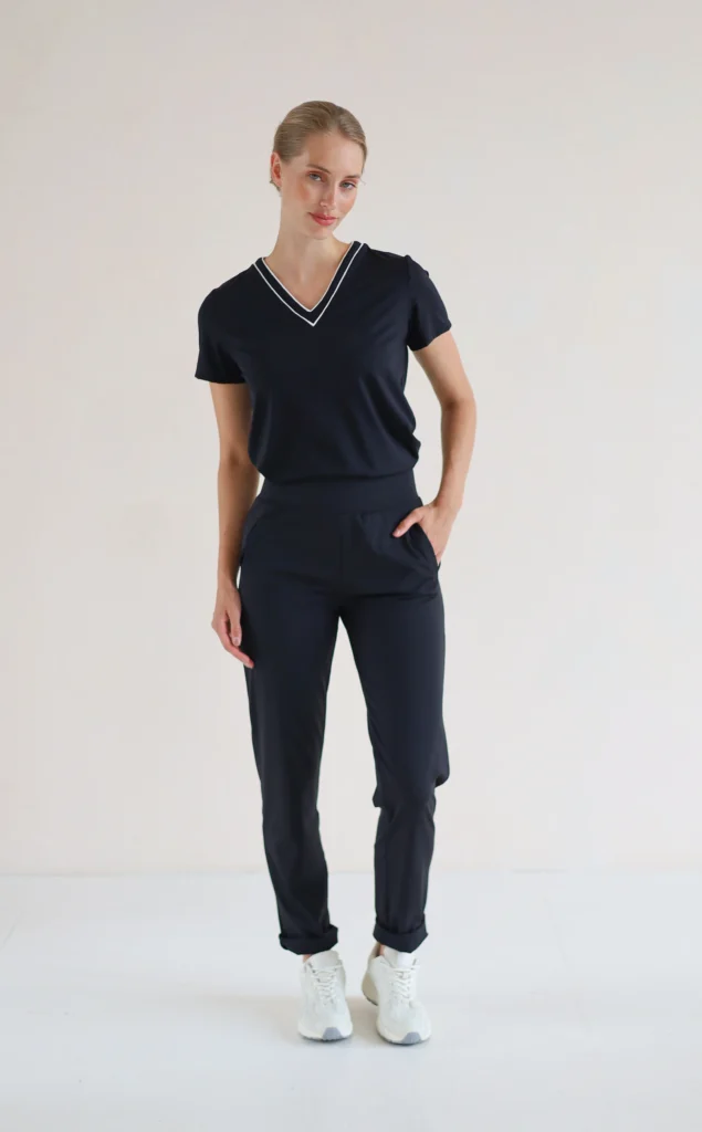 House of Gravity Performance Chino HG-617-2604-1000 Black Sapphire stijlvolle en elastische dames chino