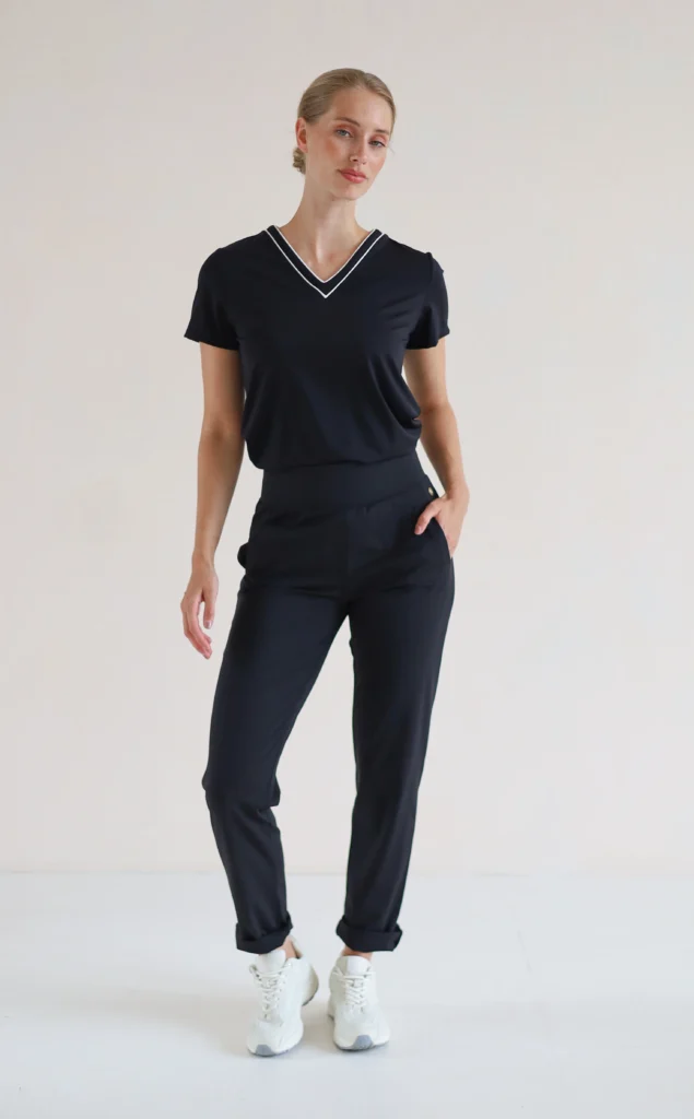 House of Gravity Performance Chino HG-617-2604-1000 Black Sapphire stijlvolle en elastische dames chino