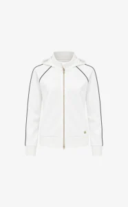 House of Gravity Cardigan Off-white Marble HG-718-2604-2100 luxe dames vest met capuchon en rits