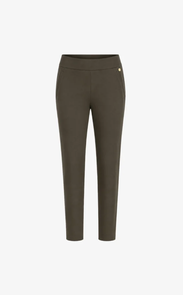House of Gravity Performance Chino HG-617-2604-5030 Olivine Green olijfgroene dames sportbroek