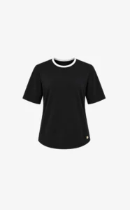 House of Gravity Contrast Active Tee HG-415-2604-1020 Black x White relaxt dames t-shirt met contrasterende accenten