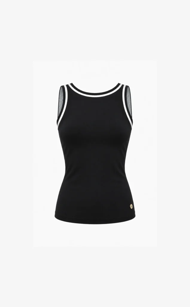 House of Gravity Divine Tank Top HG-318-2604-1020 Black x White dames tanktop met ingebouwde bh