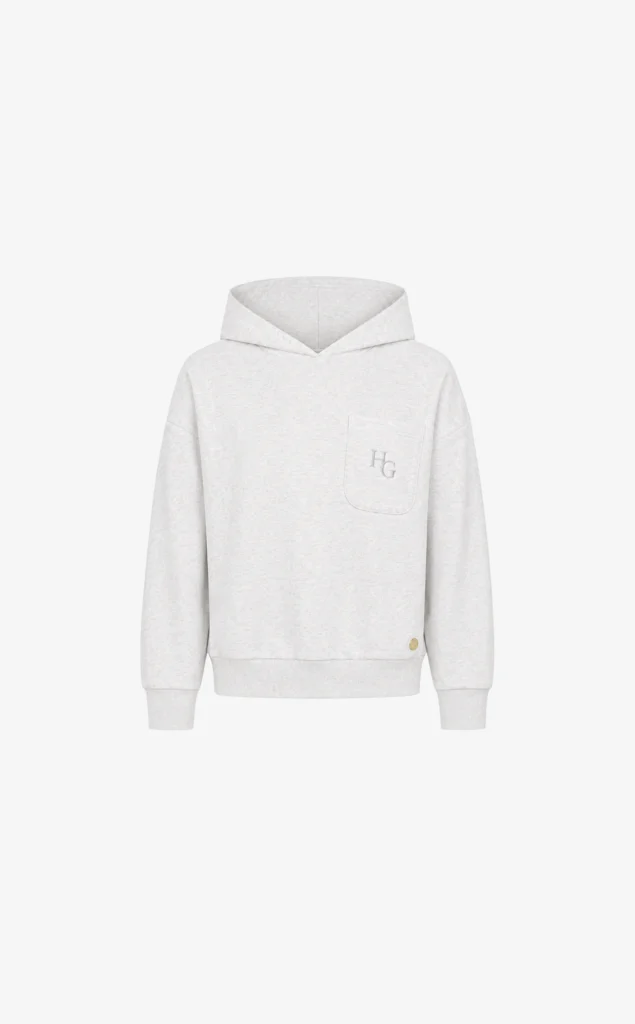 House of Gravity Gravity Hoodie HG-734-2604-1103 Light Stone Melange gemêleerde licht zandkleurige dames hoodie